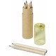 Mini 6 pencils set and pencil sharpener - unit price per 100 pieces.