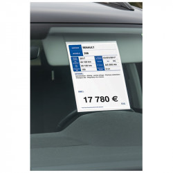 PRICE SHEET HOLDER A4 FOR SUN VISOR