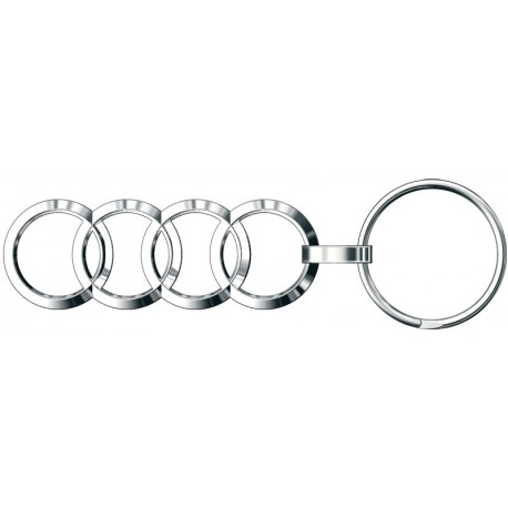 Sleutelhanger Audi Opengewerkte ringen, metaal