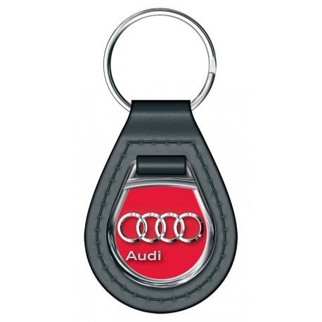 Clancy zuur Onrecht Sleutelhanger Audi Design druppel op simili leer, 1 kleur - CISCAR