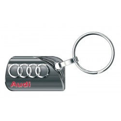 Porte-clés Audi Rectangle design asymétrique, 1 couleur