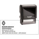 Customizable stamp - black ink - 9 lines 75 x 38 mm 