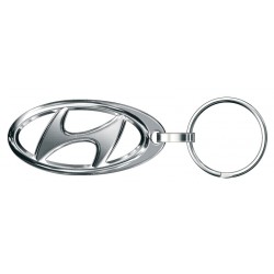 Porte-clés Hyundai Logo double face