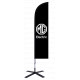 VOILE BEACHFLAG CLASSIQUE DROIT 160 x 50 cm