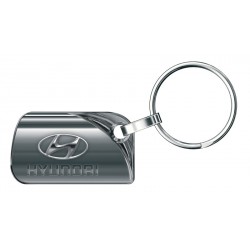 Porte-clés Hyundai Rectangle design asymétrique, tout métal