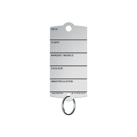 Plastic sleutel etiketten labels met metalen sleutelring