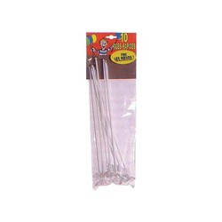 Tiges plastiques blanches pour ballons - Paquet de 500