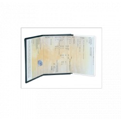 3 transparent compartments for documents