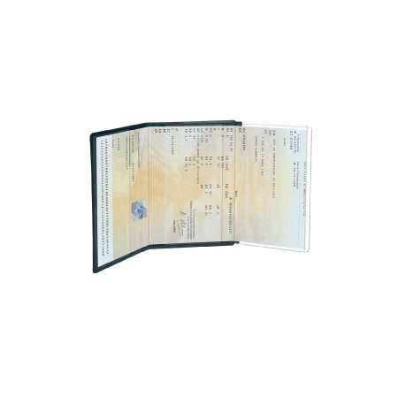 3 transparent compartments for documents