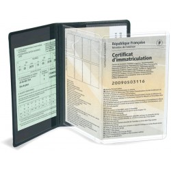 4 transparent compartments for documents
