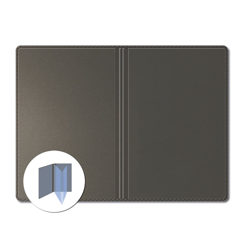 Etui PVC Pour Carte Grise - Format 26,5x13,3 Cm - Protection Anti-déchirement - Fabriqué En France - Noir