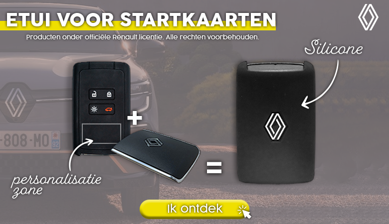 SILICONE ETUI VOOR RENAULT STARTKAARTEN